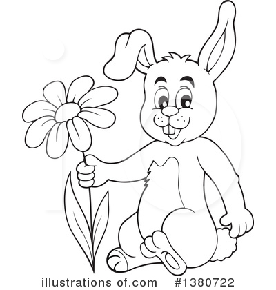 Royalty-Free (RF) Rabbit Clipart Illustration by visekart - Stock Sample #1380722