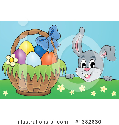 Royalty-Free (RF) Rabbit Clipart Illustration by visekart - Stock Sample #1382830