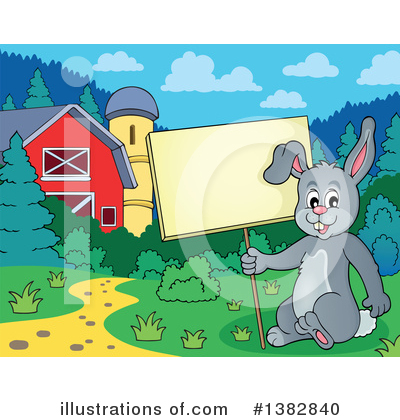 Royalty-Free (RF) Rabbit Clipart Illustration by visekart - Stock Sample #1382840