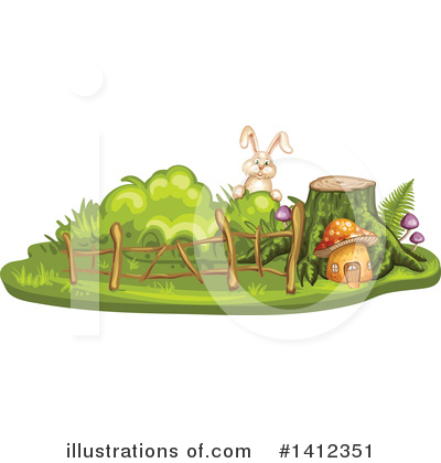 Royalty-Free (RF) Rabbit Clipart Illustration by merlinul - Stock Sample #1412351