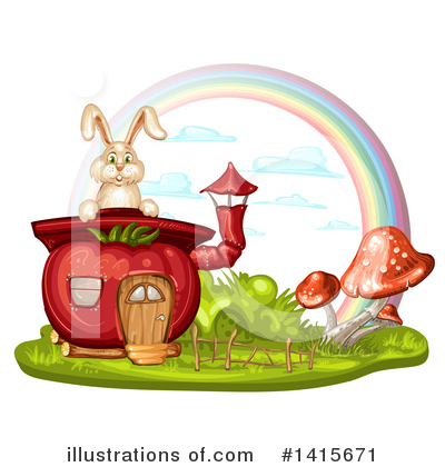 Royalty-Free (RF) Rabbit Clipart Illustration by merlinul - Stock Sample #1415671
