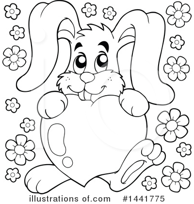 Royalty-Free (RF) Rabbit Clipart Illustration by visekart - Stock Sample #1441775