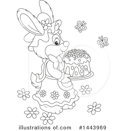 Royalty-Free (RF) Rabbit Clipart Illustration by Alex Bannykh - Stock Sample #1443969