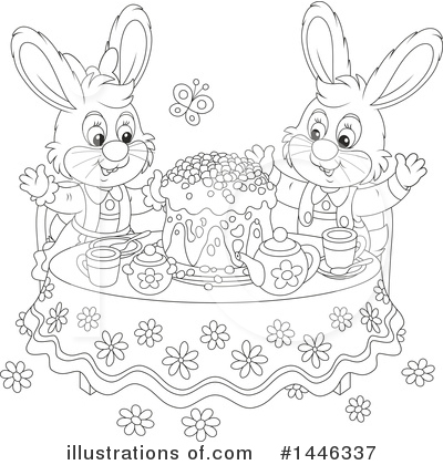 Royalty-Free (RF) Rabbit Clipart Illustration by Alex Bannykh - Stock Sample #1446337