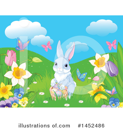 Royalty-Free (RF) Rabbit Clipart Illustration by Pushkin - Stock Sample #1452486