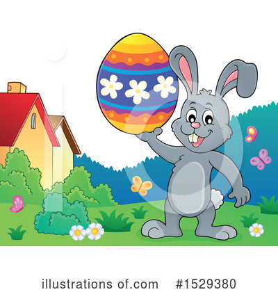 Royalty-Free (RF) Rabbit Clipart Illustration by visekart - Stock Sample #1529380