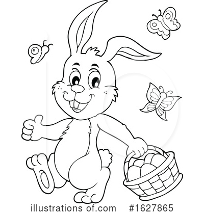 Royalty-Free (RF) Rabbit Clipart Illustration by visekart - Stock Sample #1627865