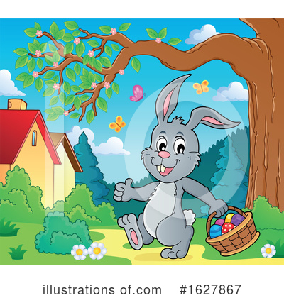 Royalty-Free (RF) Rabbit Clipart Illustration by visekart - Stock Sample #1627867