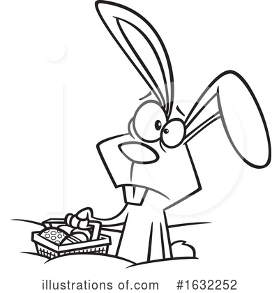 Royalty-Free (RF) Rabbit Clipart Illustration by toonaday - Stock Sample #1632252