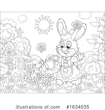 Royalty-Free (RF) Rabbit Clipart Illustration by Alex Bannykh - Stock Sample #1634035