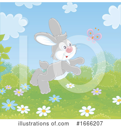 Royalty-Free (RF) Rabbit Clipart Illustration by Alex Bannykh - Stock Sample #1666207