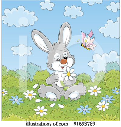 Royalty-Free (RF) Rabbit Clipart Illustration by Alex Bannykh - Stock Sample #1693789