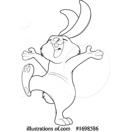 Royalty-Free (RF) Rabbit Clipart Illustration by Pushkin - Stock Sample #1698586