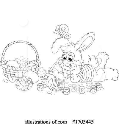 Royalty-Free (RF) Rabbit Clipart Illustration by Alex Bannykh - Stock Sample #1705445