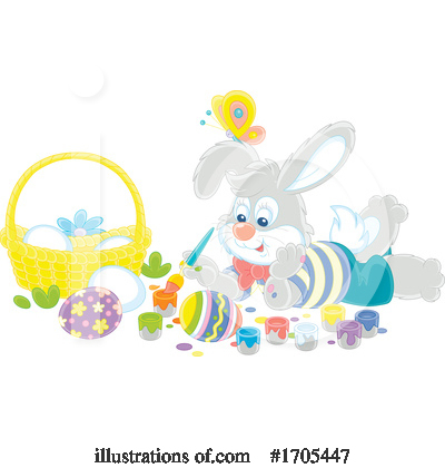 Royalty-Free (RF) Rabbit Clipart Illustration by Alex Bannykh - Stock Sample #1705447
