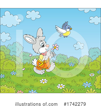 Royalty-Free (RF) Rabbit Clipart Illustration by Alex Bannykh - Stock Sample #1742279