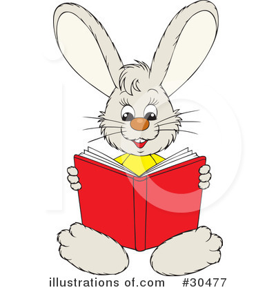 Royalty-Free (RF) Rabbit Clipart Illustration by Alex Bannykh - Stock Sample #30477