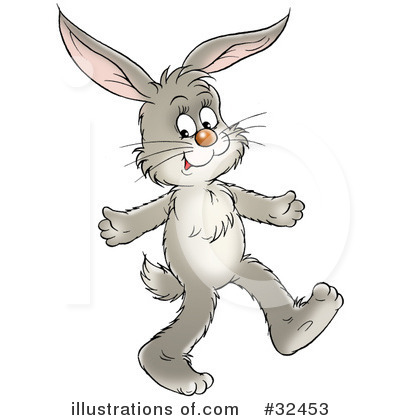 Royalty-Free (RF) Rabbit Clipart Illustration by Alex Bannykh - Stock Sample #32453