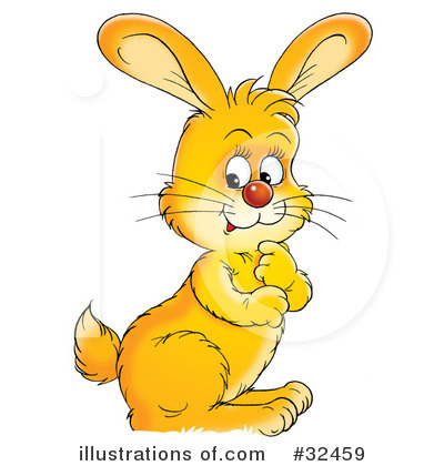 Royalty-Free (RF) Rabbit Clipart Illustration by Alex Bannykh - Stock Sample #32459