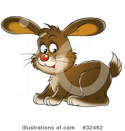 Royalty-Free (RF) Rabbit Clipart Illustration by Alex Bannykh - Stock Sample #32462