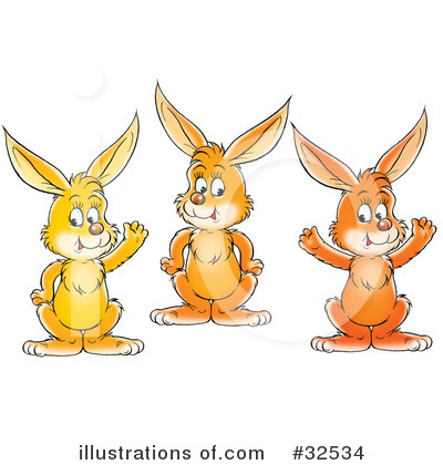 Royalty-Free (RF) Rabbit Clipart Illustration by Alex Bannykh - Stock Sample #32534