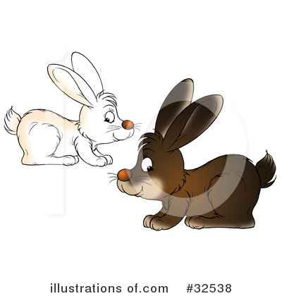 Royalty-Free (RF) Rabbit Clipart Illustration by Alex Bannykh - Stock Sample #32538