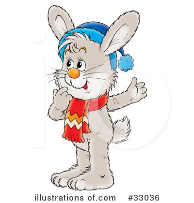 Royalty-Free (RF) Rabbit Clipart Illustration by Alex Bannykh - Stock Sample #33036