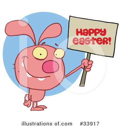 Easter Bunny Clipart #33917 by Hit Toon