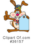 Rabbit Clipart #36157 by Dennis Holmes Designs