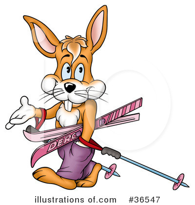 Royalty-Free (RF) Rabbit Clipart Illustration by dero - Stock Sample #36547