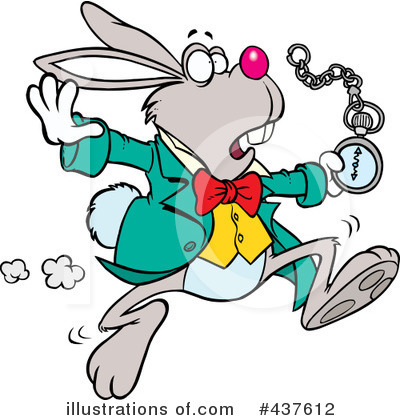 Royalty-Free (RF) Rabbit Clipart Illustration by toonaday - Stock Sample #437612