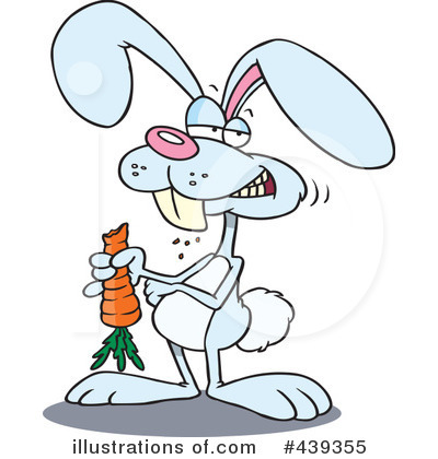 Royalty-Free (RF) Rabbit Clipart Illustration by toonaday - Stock Sample #439355