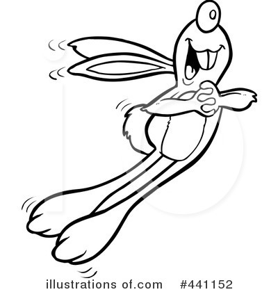 Royalty-Free (RF) Rabbit Clipart Illustration by toonaday - Stock Sample #441152
