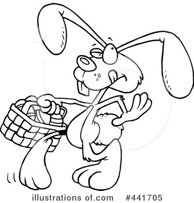 Royalty-Free (RF) Rabbit Clipart Illustration by toonaday - Stock Sample #441705