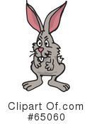 Rabbit Clipart #65060 by Dennis Holmes Designs