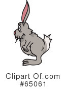 Rabbit Clipart #65061 by Dennis Holmes Designs