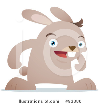 Royalty-Free (RF) Rabbit Clipart Illustration by Qiun - Stock Sample #93386