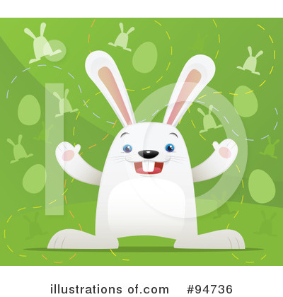 Royalty-Free (RF) Rabbit Clipart Illustration by Qiun - Stock Sample #94736