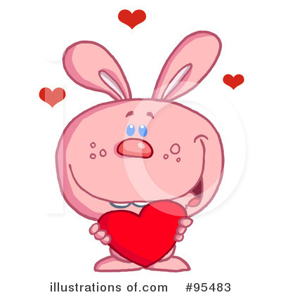 Royalty-Free (RF) Rabbit Clipart Illustration by Hit Toon - Stock Sample #95483