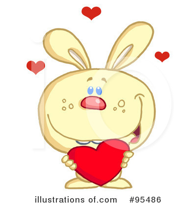Royalty-Free (RF) Rabbit Clipart Illustration by Hit Toon - Stock Sample #95486