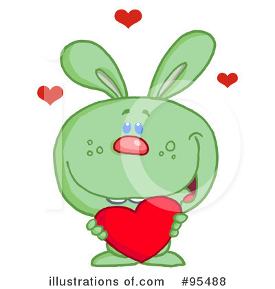 Royalty-Free (RF) Rabbit Clipart Illustration by Hit Toon - Stock Sample #95488