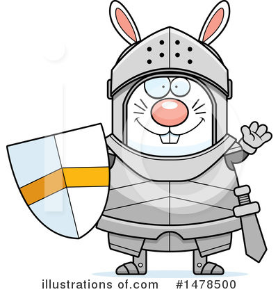 Rabbit Knight Clipart #1478500 by Cory Thoman