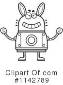 Rabbit Robot Clipart #1142789 by Cory Thoman