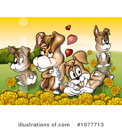 Royalty-Free (RF) Rabbits Clipart Illustration by dero - Stock Sample #1077713