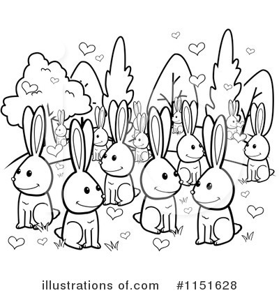 Royalty-Free (RF) Rabbits Clipart Illustration by Cory Thoman - Stock Sample #1151628