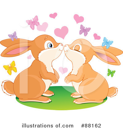 Royalty-Free (RF) Rabbits Clipart Illustration by Pushkin - Stock Sample #88162