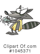Raccoon Clipart #1045371 by toonaday