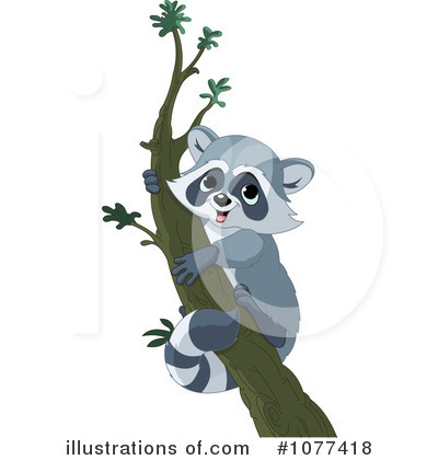 Raccoon Clipart #1077418 by Pushkin