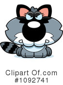 Raccoon Clipart #1092741 by Cory Thoman