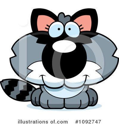 Raccoon Clipart #1092747 by Cory Thoman